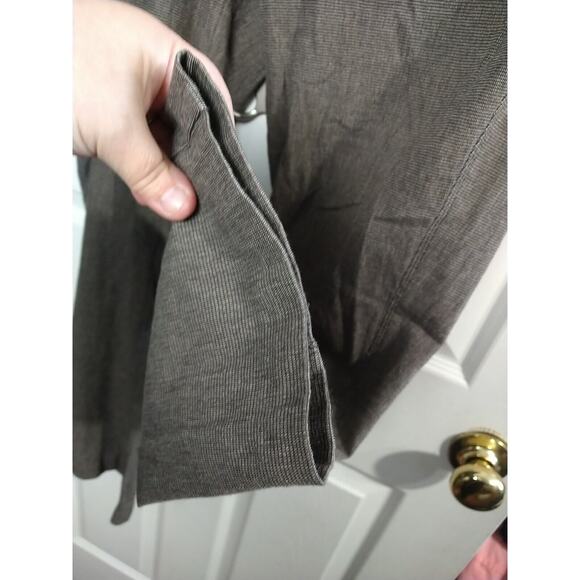 Lee Woman 10 Pant Trousers Brown Sinfully Soft Zip Button Slant Pockets - Picture 10 of 12